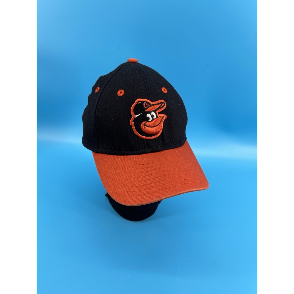 New Era 39THIRTY Baltimore Orioles Youth Fitted Hat Black‎ Orange MLB Cap